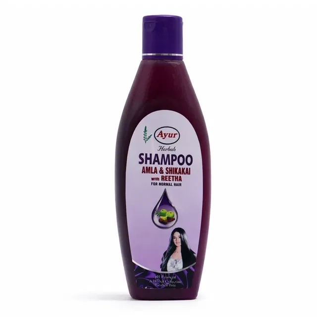 आयुर आंवला शिकाकाई विद रीठा शैम्पू, 200 ml
