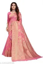 Chanderi Cotton Zari Woven Saree for Women 