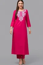 Cotton Embroidered Kurti for Women 