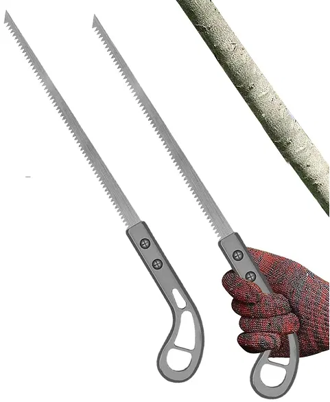 Stainless Steel Small Hand Saw for Gardening (Grey, Pack of 2)