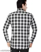Cotton Blend Checked Shirts for Men, Red & Black, Pack of 2 