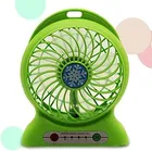 Plastic Portable Rechargeable Mini Fan (Green)