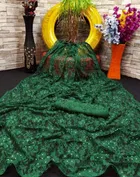 Net Solid Saree for Women 