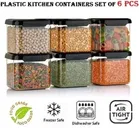 Plastic Grocery Container 550 ml - Black 