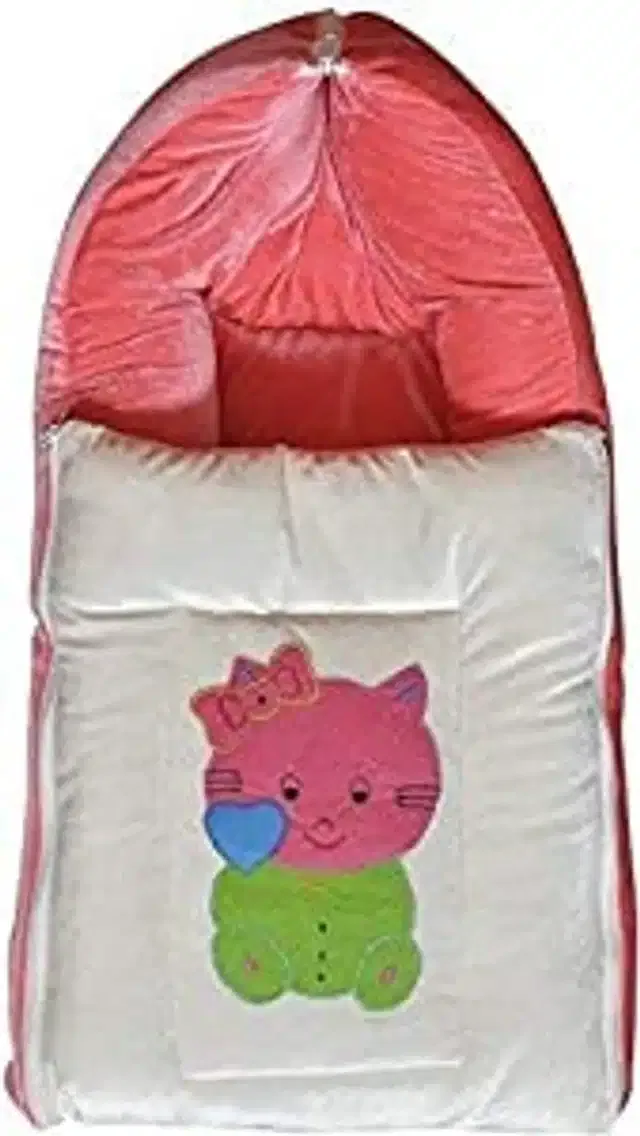 Baby Blanket Wrap with Hood Cap (Pink)
