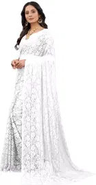 Net Floral Saree for Women 