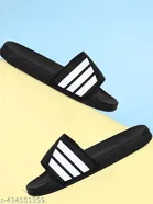 Sliders for Men, White & Black 