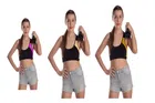 Hosiery Colorblocked Non-Padded Sports Bra for Women (Multicolor, 30B) (Pack of 3)