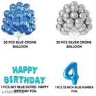 62 Pcs Pcs 4th Birthday Decoration kit, Multicolour, Set of 1