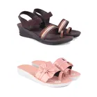 Combo of Flats with Sandals for Women 