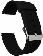 Silicone Watch Straps for Smartwatch (Black, 22 mm)