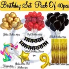 40 Pcs 9th Birthday Decoration kit for Kids, Multicolour, Set of 1