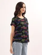 Round Neck Printed T-Shirt for Women 