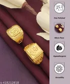 Pack of 2 Gold Rings for Women 