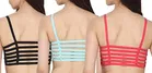 Cotton Blend Padded Bras for Women (Multicolor, 28) (Pack of 3)