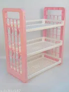 Plastic Multipurpose Storage Rack (Multicolor)