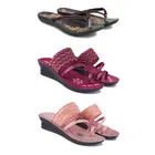 Flats with 2 Pairs Heels for Women 