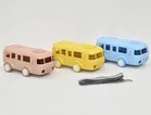 Plastic Bus Shape Sipper Bottle for Kids, Multicolor 