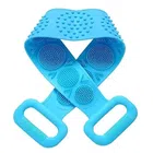 Silicone Double Side Bathing Scrubber (Multicolor)