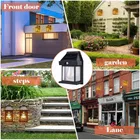 ENARA Solar Wall Light – Wireless Motion Sensor LED Sconce, Waterproof Outdoor Lantern with 3 Modes 