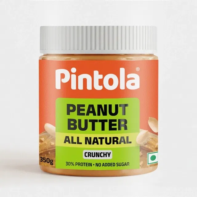 Pintola Peanut Butter Crunchy, All Natural, Unsweetened 350 g