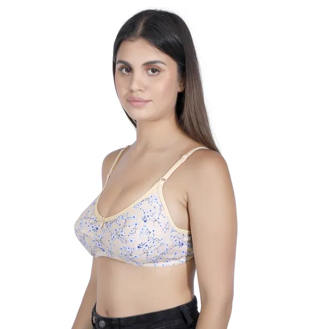 Proleaf Poly cotton Non padded bra for women ( Light Yellow ) (38 A) (Pack of 1)