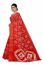 शारदा क्रिएशन लिनन बंधनी प्रिंटेड साड़ी 