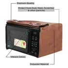 E-Retailer Polyester 3-Layered Microwave Oven Cover With Front Zipper Encloser Suitable for 23 Liter 