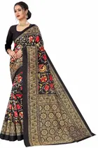 कानूड़ा प्रिंट्स फैंसी विमेंस मैसूर आर्ट सिल्क प्रिंटेड साड़ी 