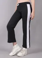 Cotton Colorblocked Trackpant for Women 