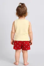 Cotton Blend Printed Clothings Set for Girls 