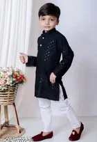 Embellished Rayon Pyjama Set for Boys 