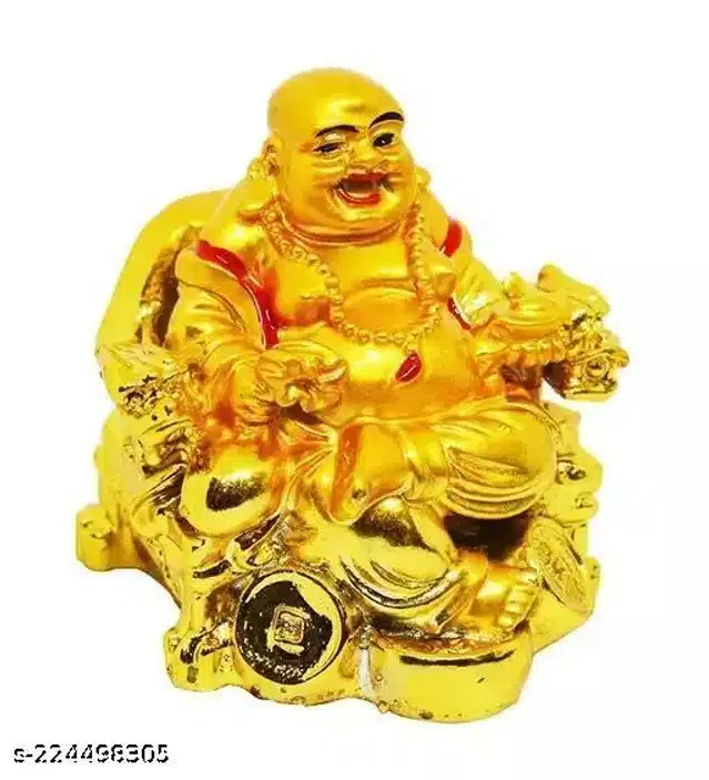 Laughing Buddha Idol (Gold)