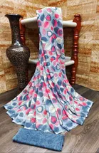 Kanooda Prints Georgette Women Saree With Un-stitched Blouse 