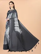 Chinon Solid Saree for Women 