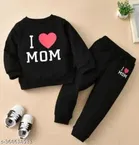 Hosiery Cotton Full Sleeves T-Shirt with Pant Clothing Set for Kids 