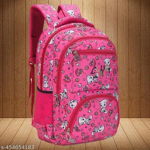 Canvas Backpack Bag, Pink