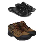 Combo of Casual Shoes with Slippers for Men 