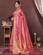 Banarasi Silk Zari Woven Saree for Women 