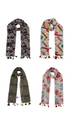 Chiffon Printed Scarves for Women & Girls 