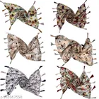 Chiffon Scarves for Women, Multicolor, Pack of 6