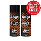 Adigo Buzz Casual Deo For Mens 2X165 ml (Buy 1 Get 1 Free)