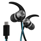 Wired Type-C in-ear Earphones with 10mm Extra Bass Driver and HD Sound with Mic (Blue)