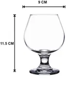 Afast Exquisite Elegance Wine Glasses for Elevated Tasting Moments, Glass, Clear, 350 Ml, Pack of 2