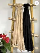 Cotton Blend Solid Dupatta for Women 