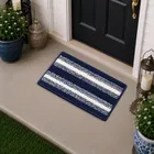 Status Microfiber Anti Slip Stripe Doormat 38x58cm