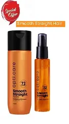 Opti.care Smooth Straight Shampoo (200 ml) & Serum (100 ml) (Set of 2)