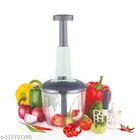 Plastic Manual Vegetables & Fruits Chopper (Grey, 1100 ml)