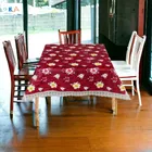 Polyester Printed Table Cloth (Yellow, 40x60 inches)