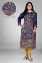 Pashmina Self-Design Kurti for Women 
